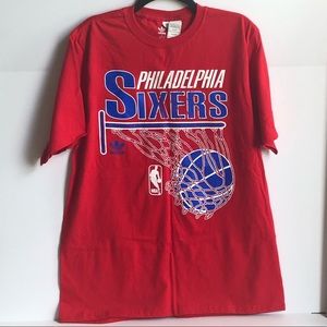 NBA Adidas Philadelphia Sixers short sleeve shirt